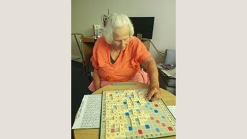 Boston care home enjoy games of skittles and scrabble